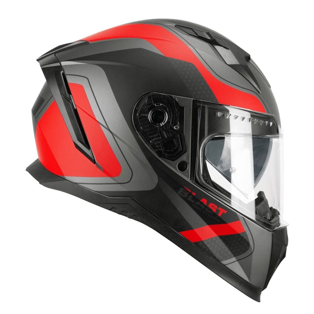 Cgm 311R Blast Race Antrasit Kapalı Motosiklet Kaskı