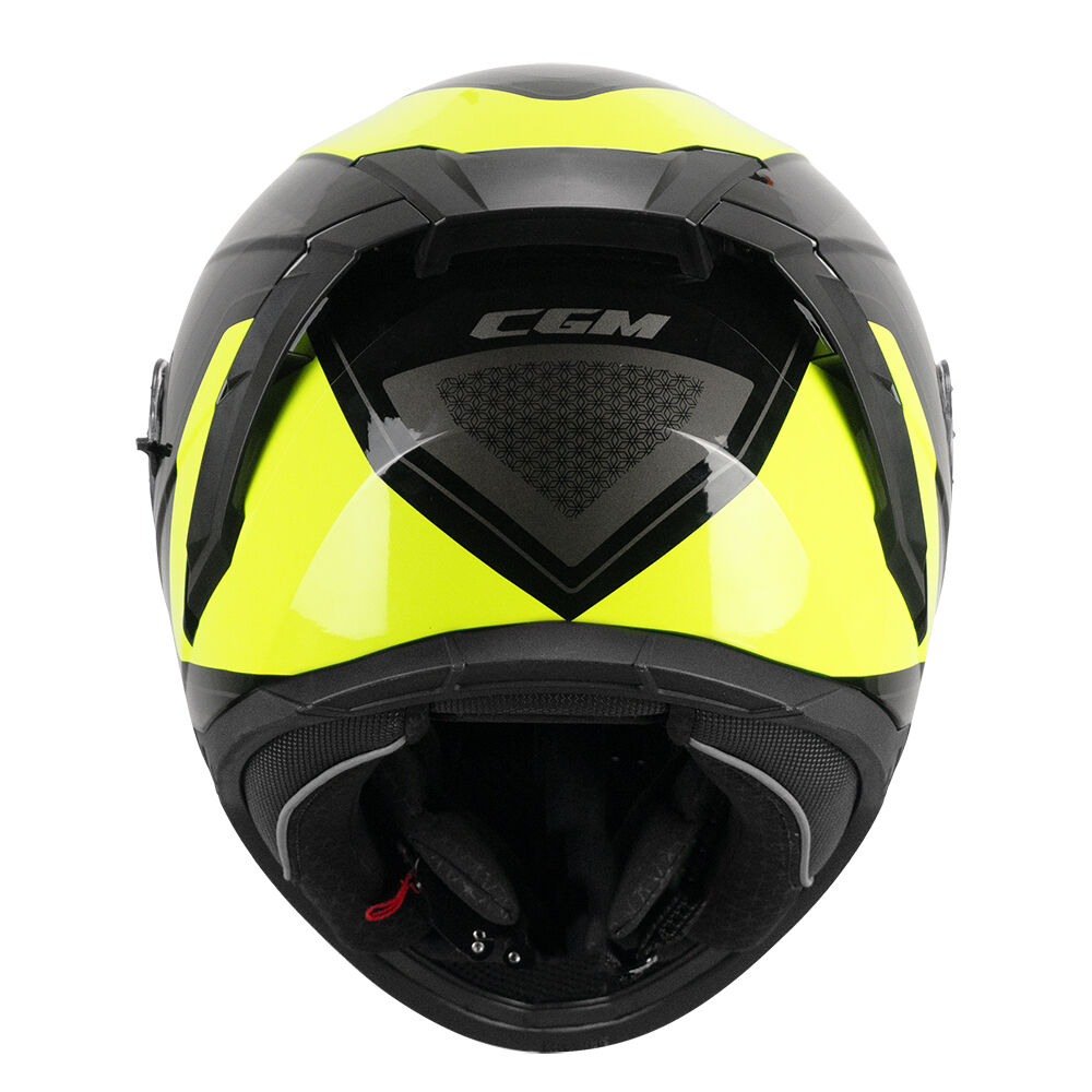Cgm 311R Blast Race Sarı-Siyah Kapalı Motosiklet Kaskı