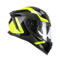 CGM 311R BLAST RACE KAPALI MOTOSİKLET KASKI Sarı-Siyah