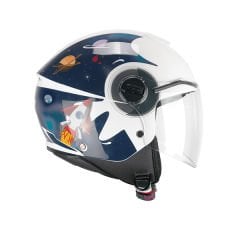 CGM 261S MINI SPACE ÇOCUK KASKI Lacivert-Beyaz