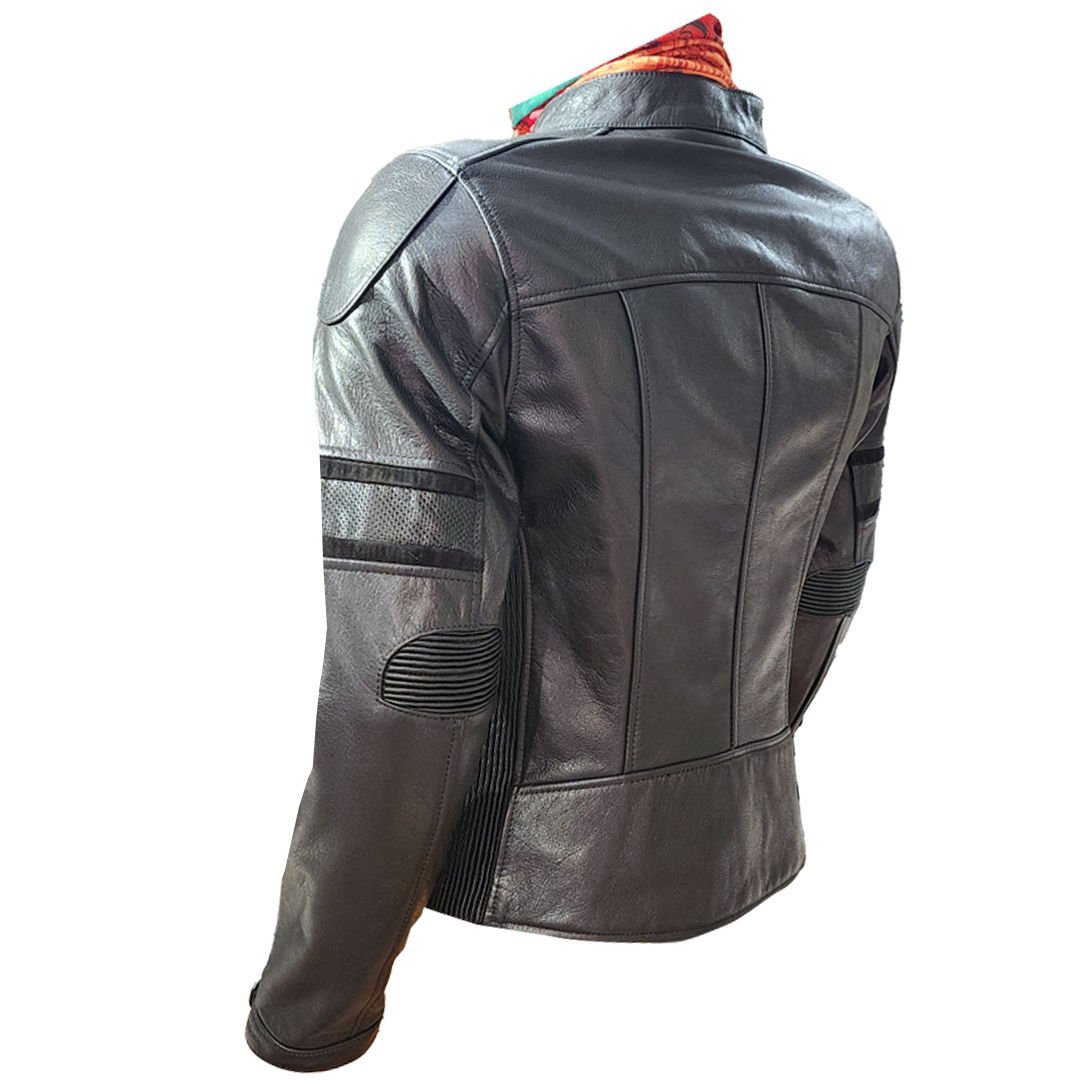 dURT STELLAR BAYAN DERİ MOTOSİKLET MONTU.