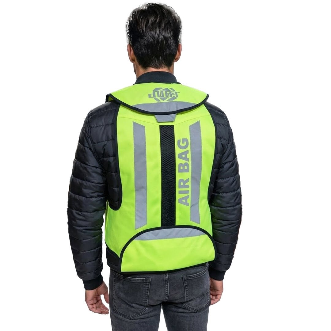 DURT HAVA YASTIĞI YELEK V2. MOTOSİKLET KULLANICILARI İÇİN.