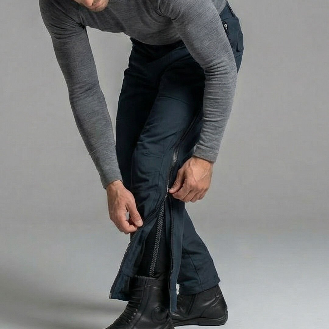 DURT SLIP KIŞLIK KOYU LACİVERT YANDAN FERMUARLI PANTOLON