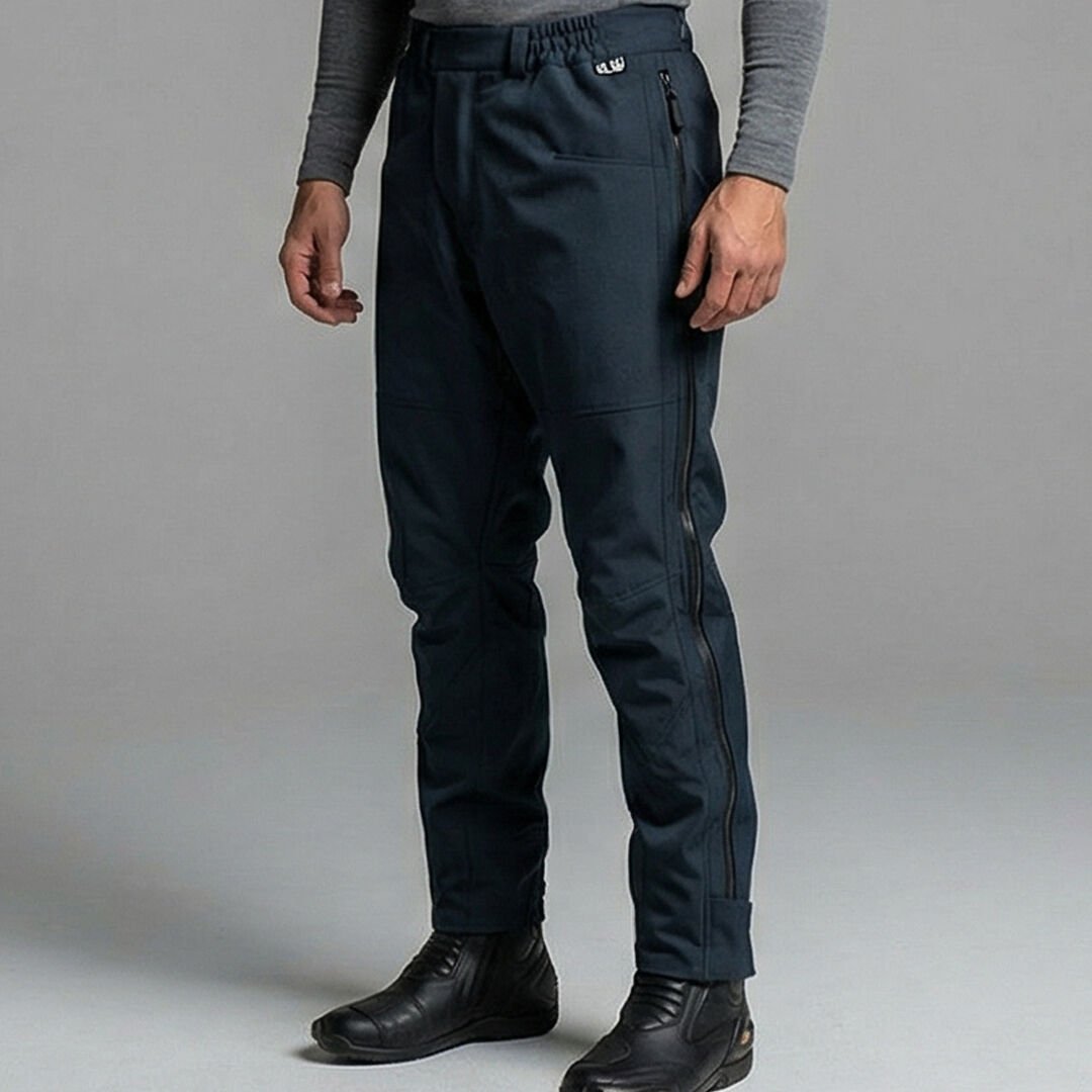 DURT SLIP KIŞLIK KOYU LACİVERT YANDAN FERMUARLI PANTOLON