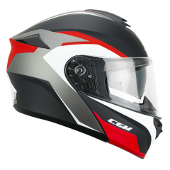 CGM 568G BER DRESDA ÇENE AÇILIR KASK KIRMIZI-SİYAH