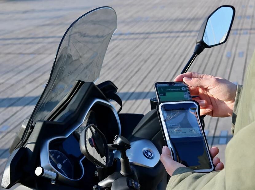 MOTOSİKLET AYNA İÇİN MANYETİK  AKILLI TELEFON TUTUCU
