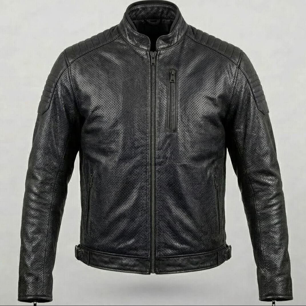 PERFORE(DELİKLİ) YAZLIK MOTOSİKLET DERİ MONT.