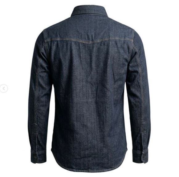 Denim Turuncu İplik Gömlek. 600D Polyester Kumaş Takviyeli