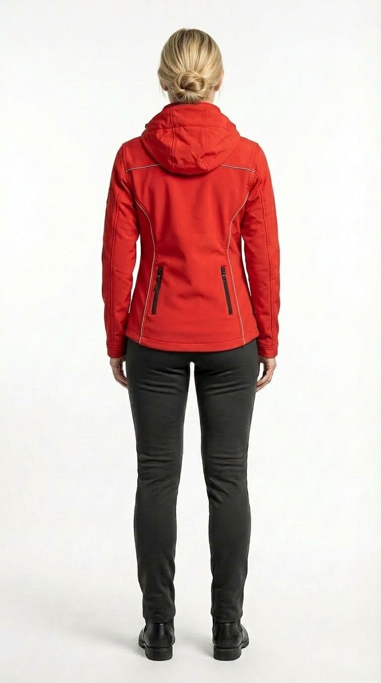 KADIN MOTOSİKLET MONTU. SOFTSHELL