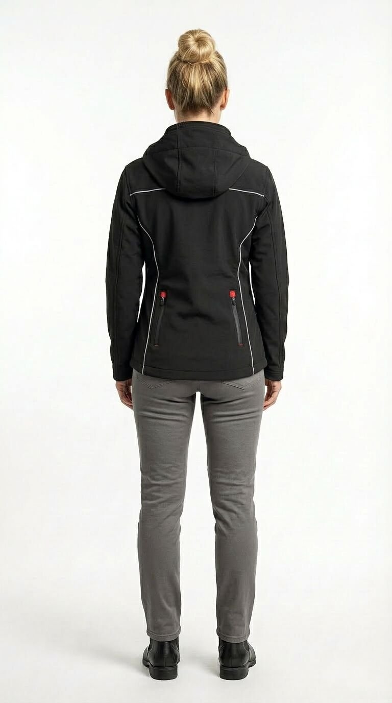 KADIN MOTOSİKLET MONTU. SOFTSHELL