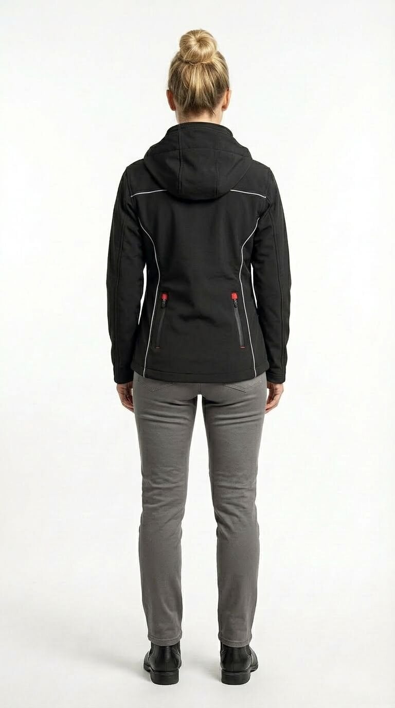 KADIN MOTOSİKLET MONTU. SOFTSHELL