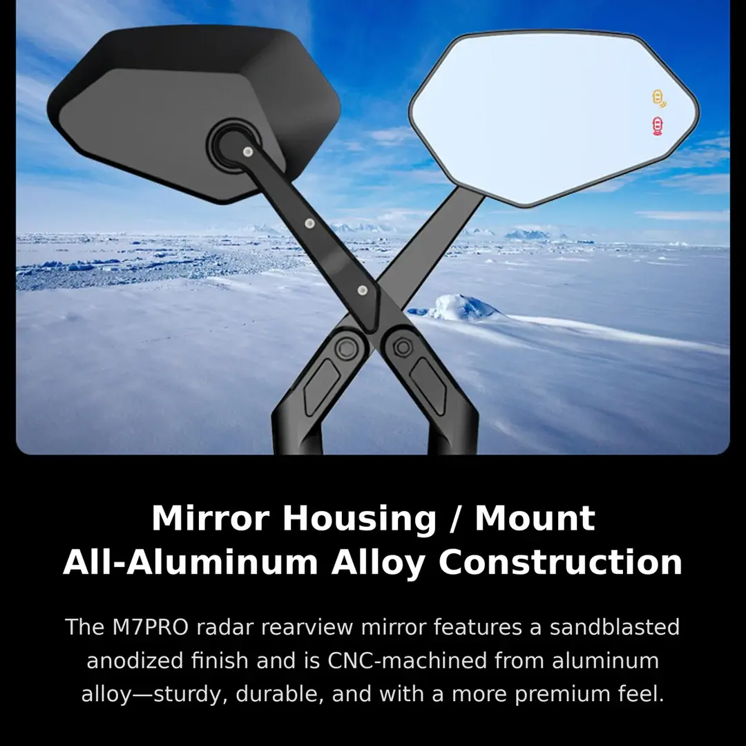 M7PRO 77GHz Milimetre Dalga Radar Dikiz Aynası | BSD/LCA/RCW Uyarısı