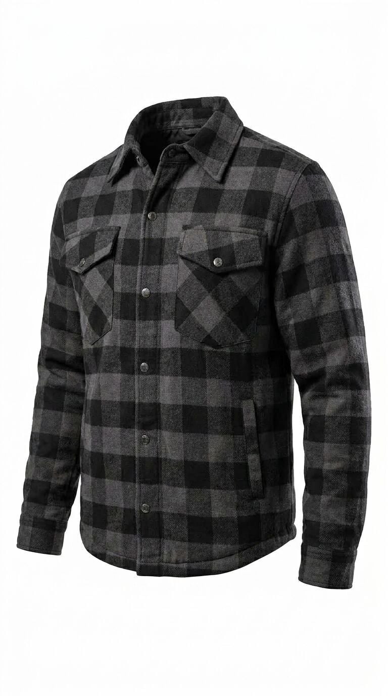 DURT YAZLIK GÖMLEK MONT  BLACK  GREY