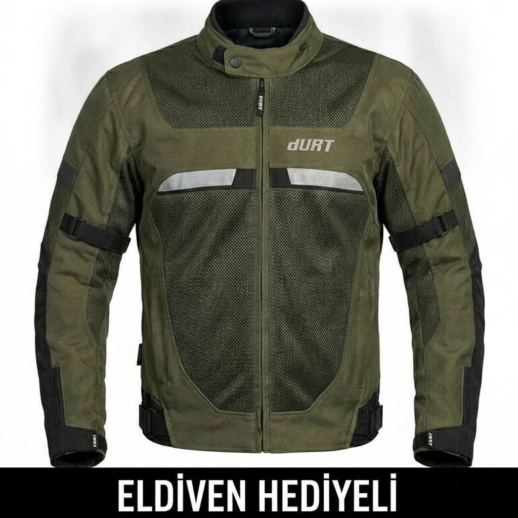 EN 17092-4:2020 Onaylı.dURT RAVI ERKEK YAZLIK  MOTOSİKLET MONTU HAKİ