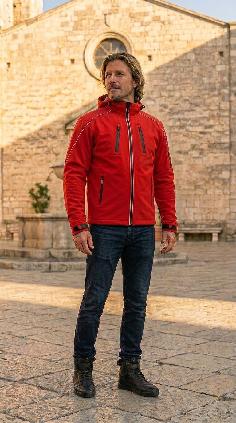 ERKEK MOTOSİKLET MONTU. SOFTSHELL