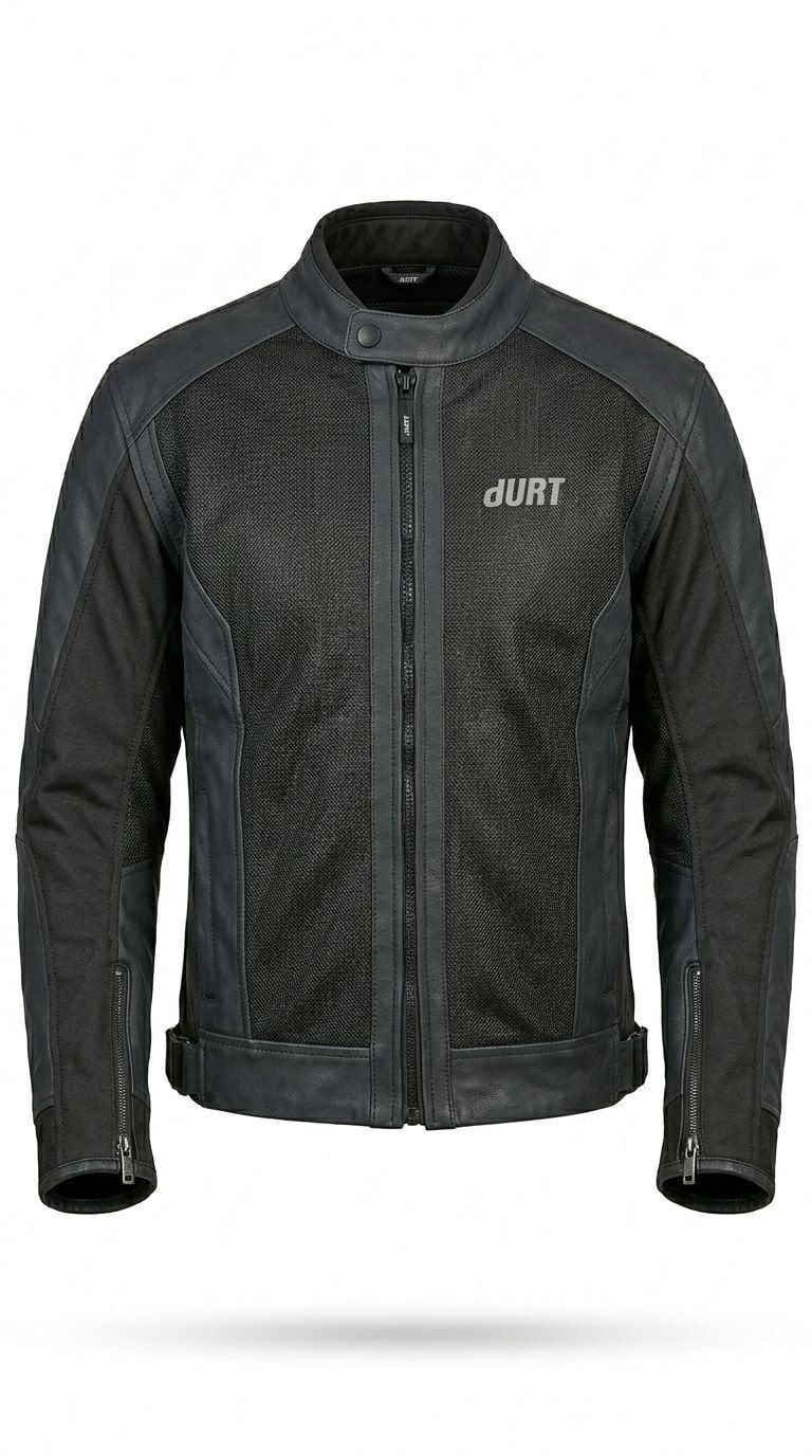 dURT . DERİ 4 MEVSİM MOTOSİKLET MONTU.