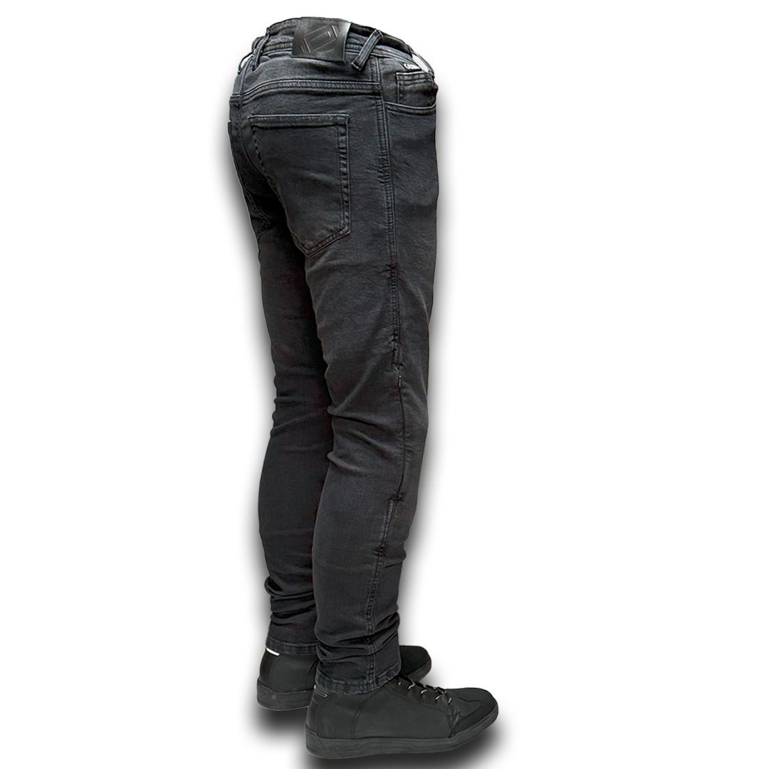 DURT SİYAH MOTOSİKLET KOT PANTOLON