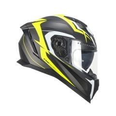 CGM 311G BLAST SPORT KAPALI MOTOSİKLET KASKI Mat Siyah-Sarı