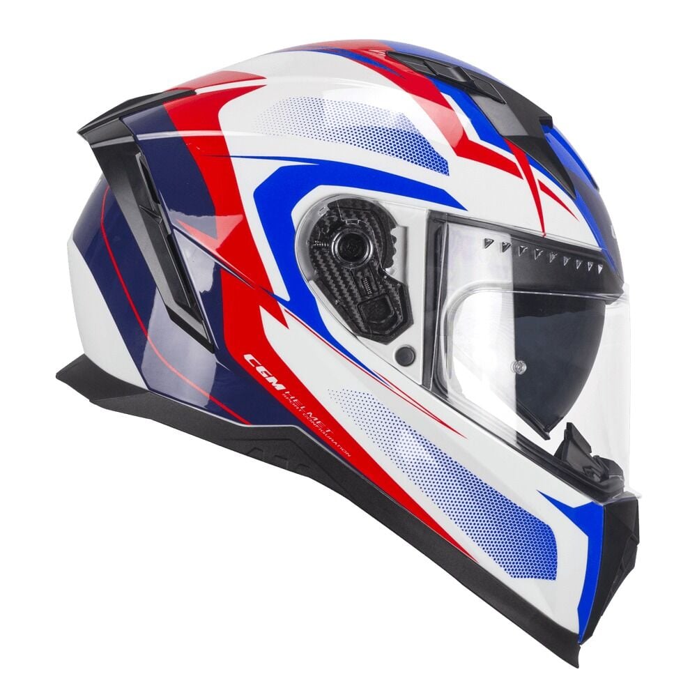 Cgm 311G Blast Sport Beyaz-Mavi Kapalı Motosiklet Kaskı