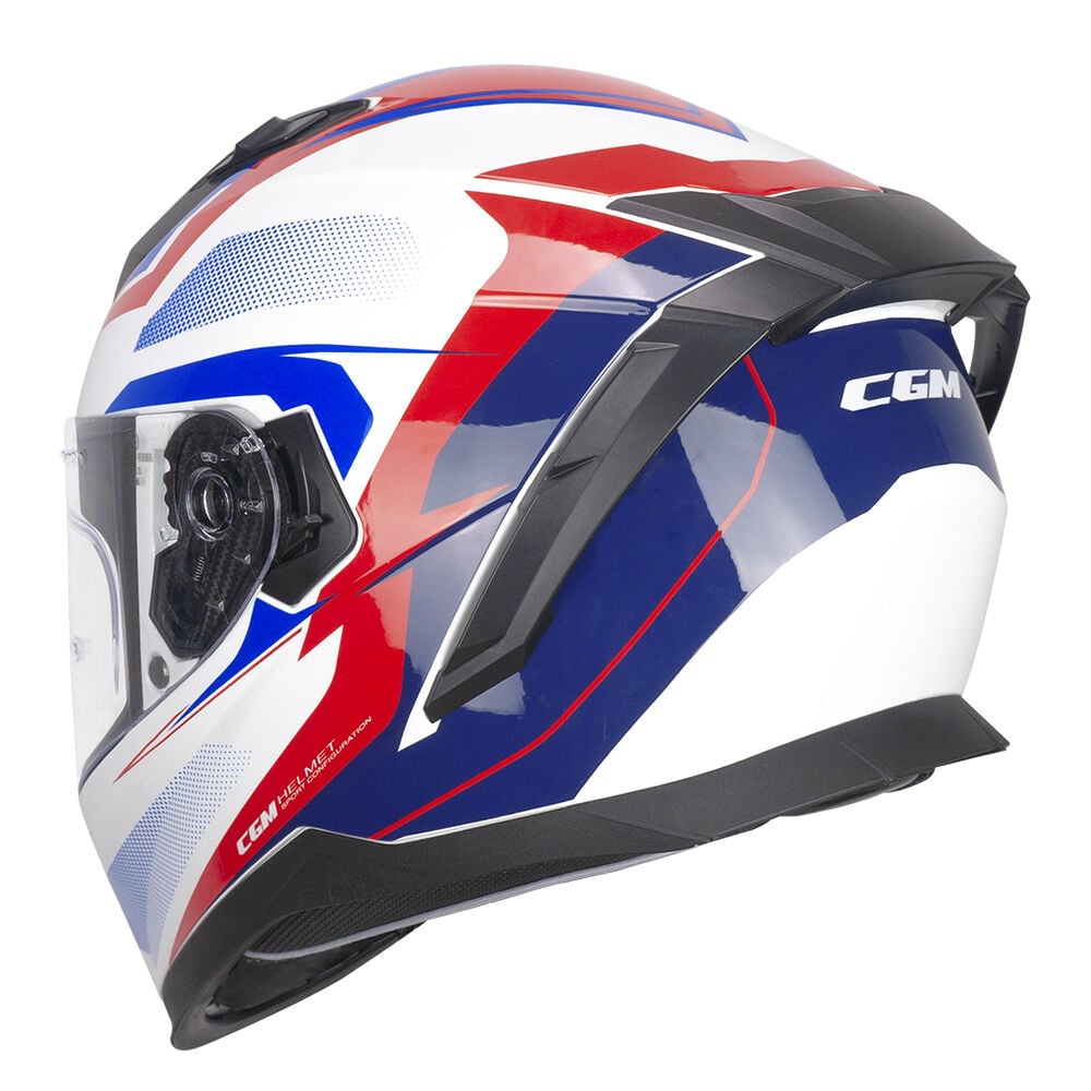 Cgm 311G Blast Sport Beyaz-Mavi Kapalı Motosiklet Kaskı