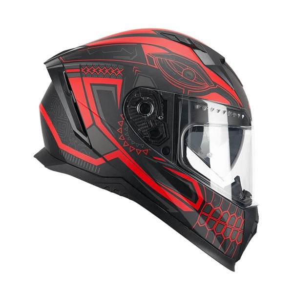 CGM 311M BLAST MAYA KAPALI MOTOSİKLET KASKI Kırmızı-Siyah