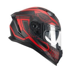 CGM 311M BLAST MAYA KAPALI MOTOSİKLET KASKI Kırmızı-Siyah